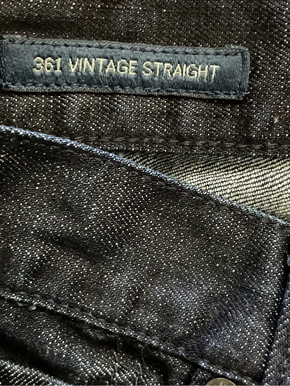 Lucky Brand 361 Vintage Straight Jeans Men’s 38x34 Dark Wash Stretch Denim